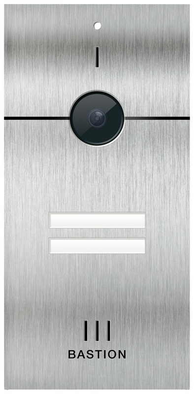 B-Ware Bastion Video Türsprechanlage Lan Außeneinheit Inneneinheit 2 Familienhaus Stahl