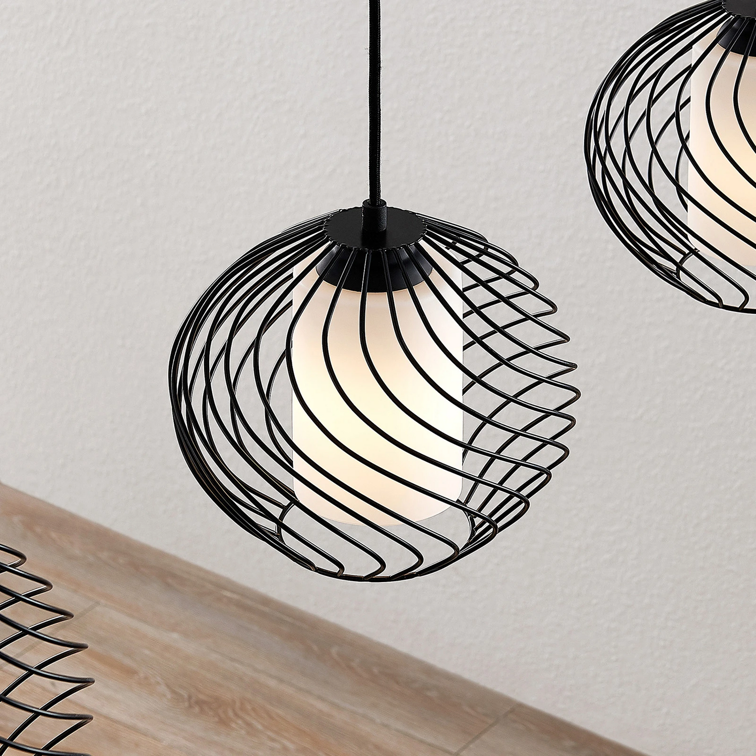 B-Ware Lindby Cedrice Käfig Pendelleuchte Hängeleuchte Deckenlampe Lampe 3 Flammig 0