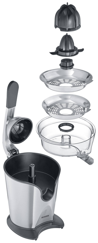 B-Ware Severin Zitruspresse 3544 160 W Edelstahl Schwarz Küchenkleingerät Entsafter844