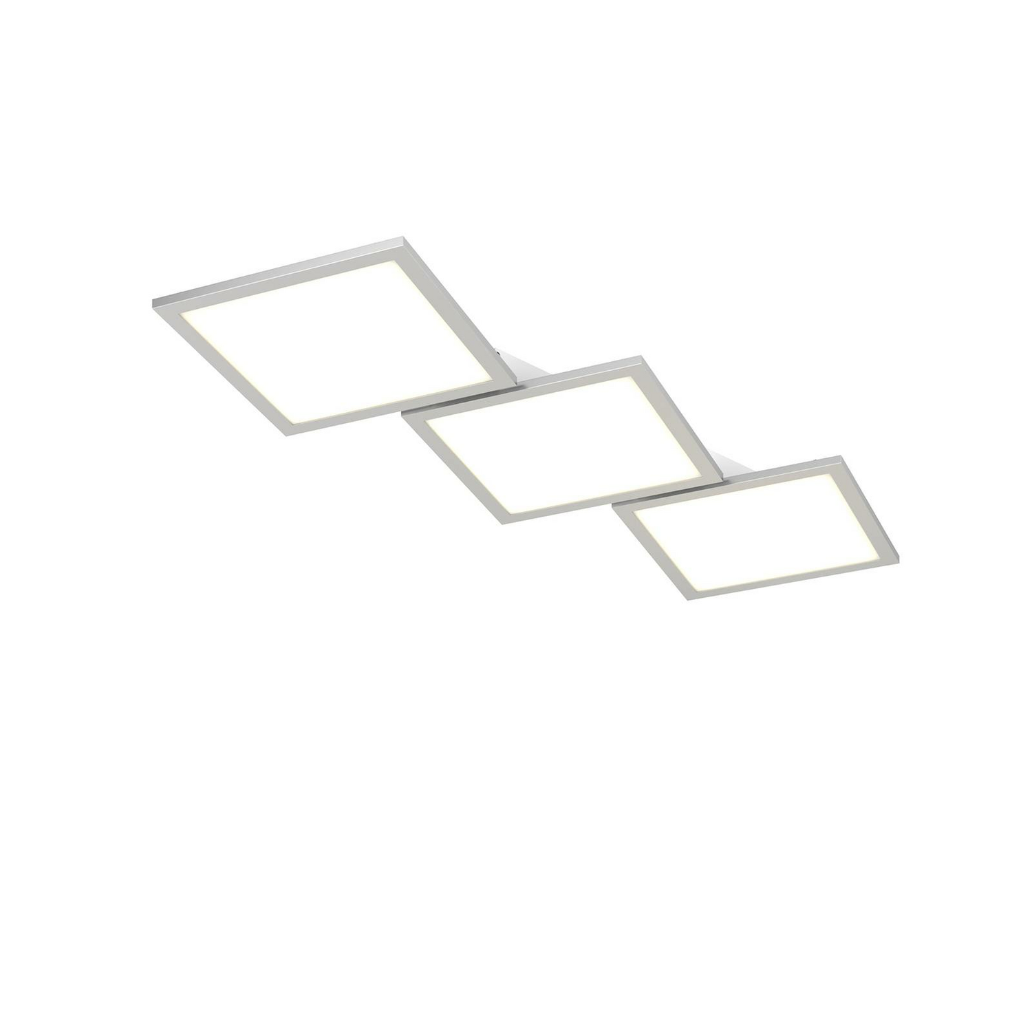 Plafonnier LED Lucande Ilira, à intensité variable, 3 lumières, blanc/argent, 586 (produit de seconde main)