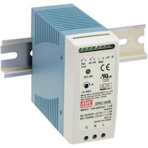 Mean Well DRC-100A Rail PSU DIN 13.8V DC 4.5A 96W 2 Outputs UPS Fu - 4021087026574