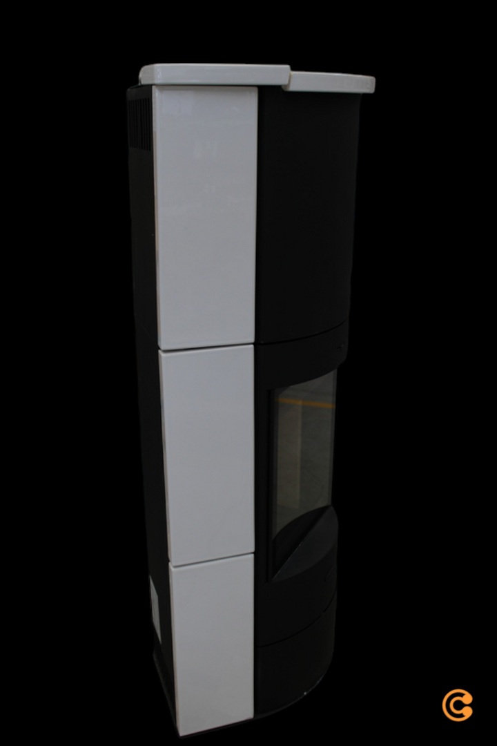 Fireplace Kaminofen Adelaide Kamin Ofen Eckkamin Zeitbrandofen Keramik 6 Kw B-Ware