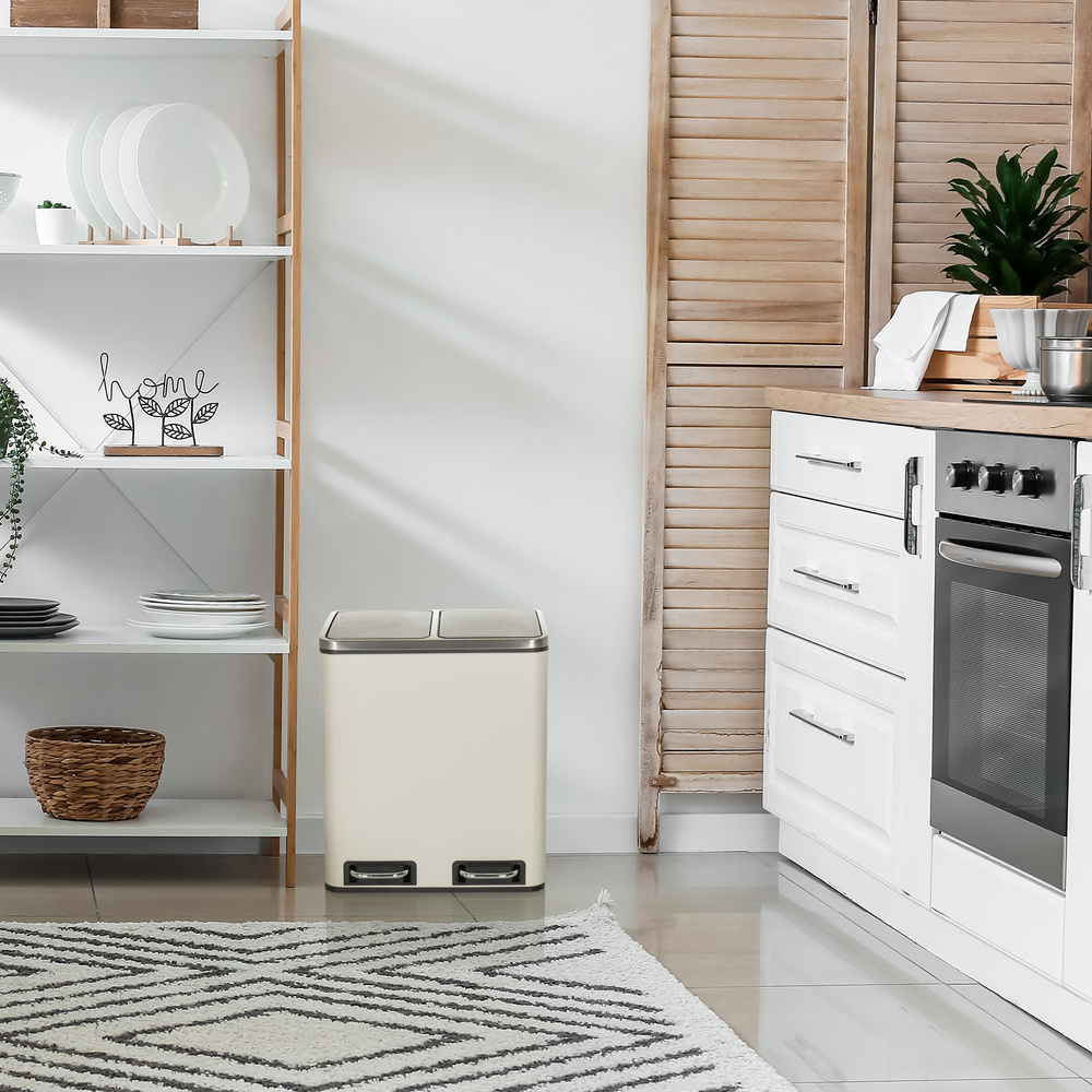 Hjh Office Clean Ix 30 L2x15 L Abfallsammler Mülltrennsystem Mülleimer Abfallei537 B-Ware