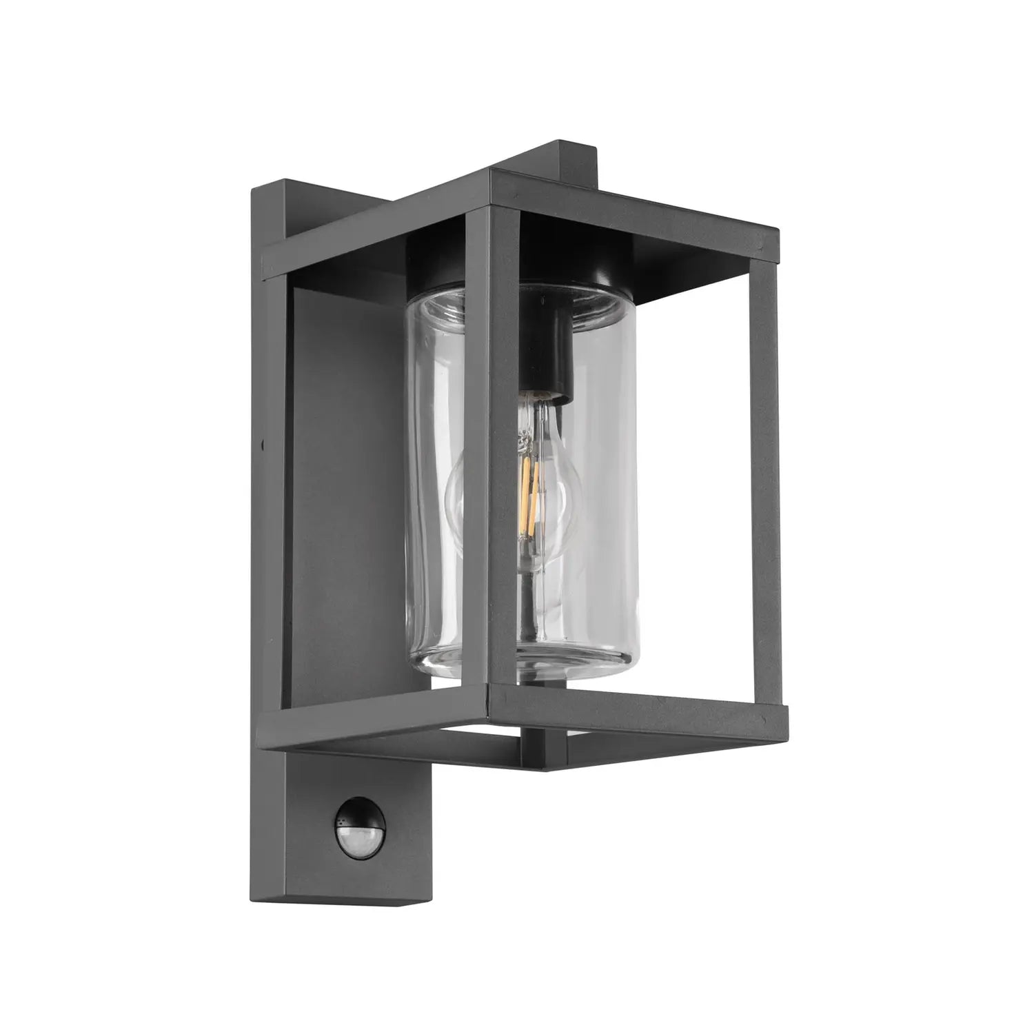 B-Ware Trio Lighting Außenwandleuchte Wandlampe Lunga Bewegungsmelder Anthrazit Glas - 212069142