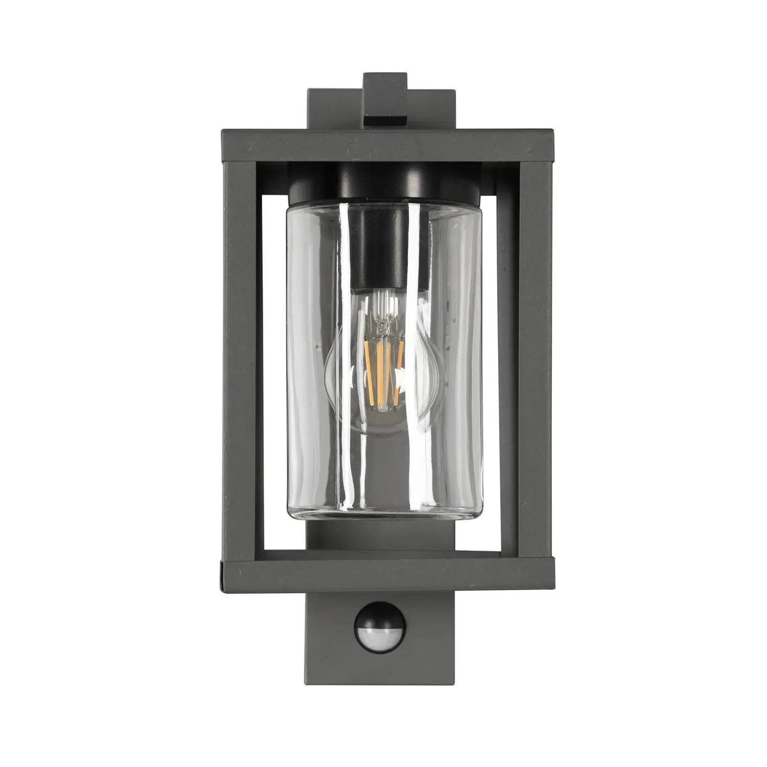 B-Ware Trio Lighting Außenwandleuchte Wandlampe Lunga Bewegungsmelder Anthrazit Glas - 212069142