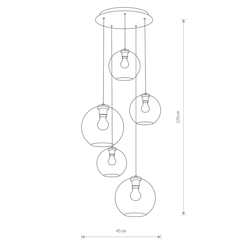 Nowodvorski-Lighting Vetro Hängeleuchte Hängelampe Leuchte Lampe Pendelleuchte