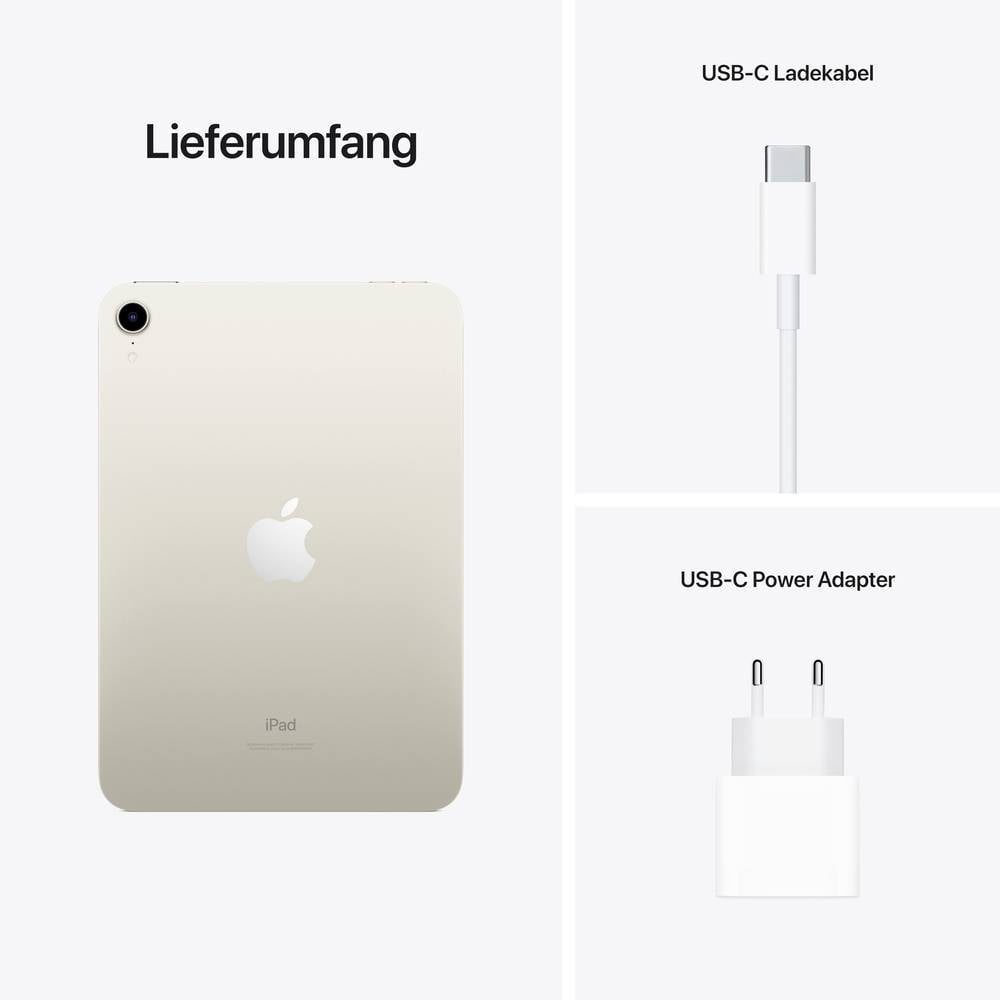 Apple I Pad Mini 8.3 6. Generation Wi Fi 64 Gb Polarstern 8.3 Zoll Tablet I Pad Os  B-Ware