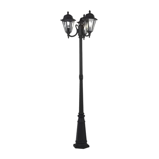 B-Ware Lindby 3 Flammiger Kandelaber Laterne Lampe Wegleuchte Leuchte Edana Grafitgrau