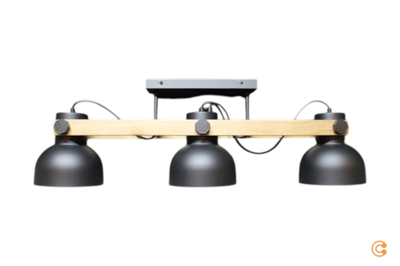 Just Light. Deckenleuchte Cup 2.0 3 Flammig Schwarz Metall Deckenlampe Lampe939 B-Ware - 4043689000707