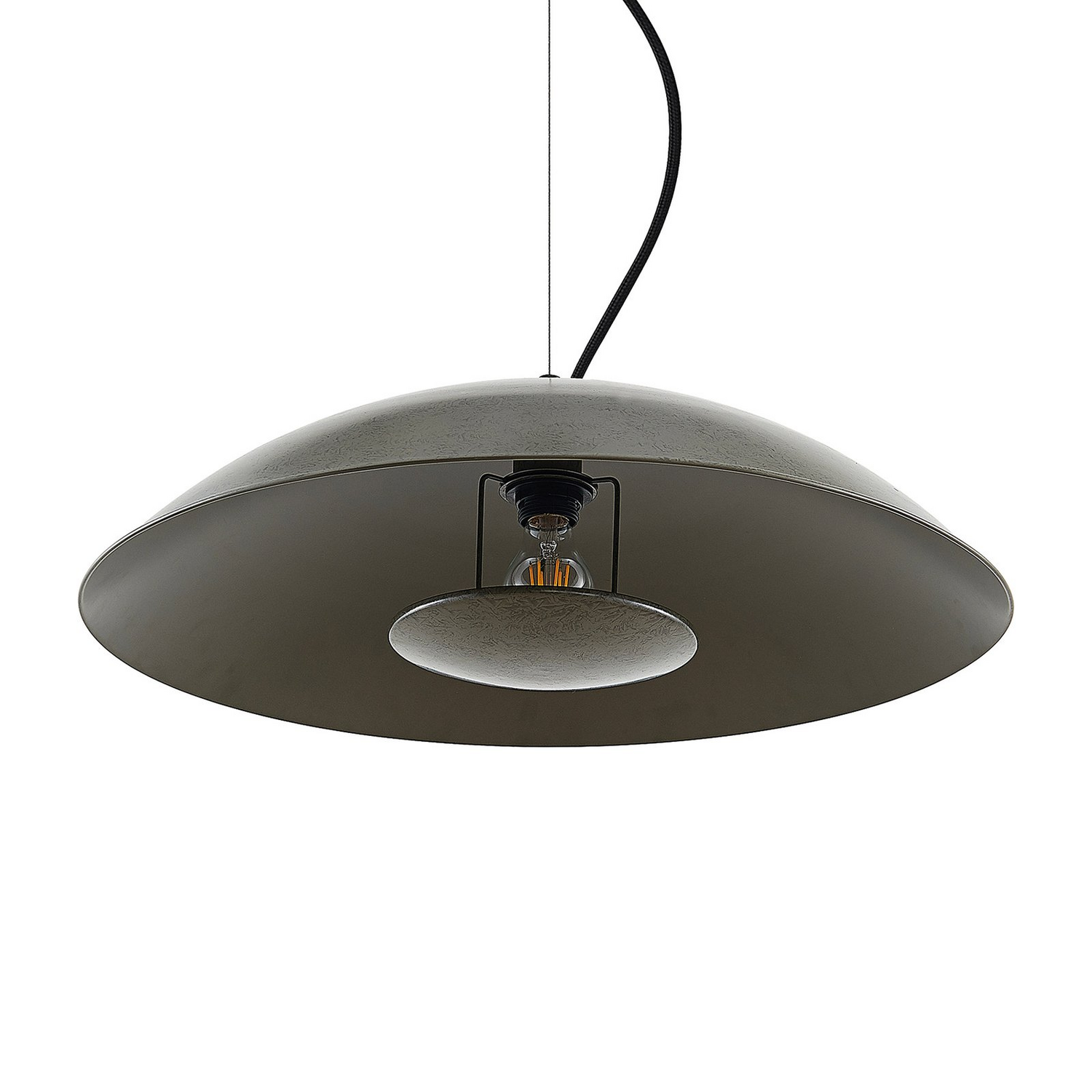 B-Ware Lindby Emilienne Pendelleuchte Deckenlampe Hängeleuchte E27 Stahl Dunkelgrau358