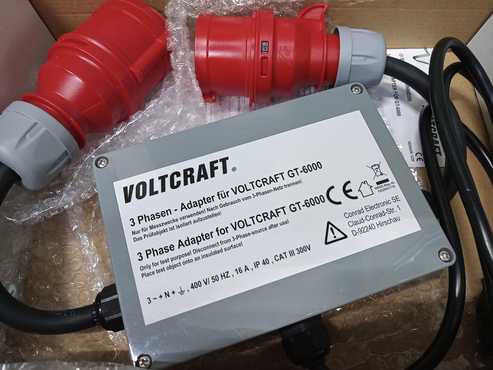 VOLTCRAFT VC GT 6001 16A Adapterstecker Messadapter 3-phasig CEE SIEHE TEXT/FOTO