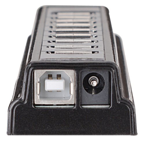 Manhattan 161572 10-Port Hi-Speed USB 2.0 Desktop Hub - 766623161572
