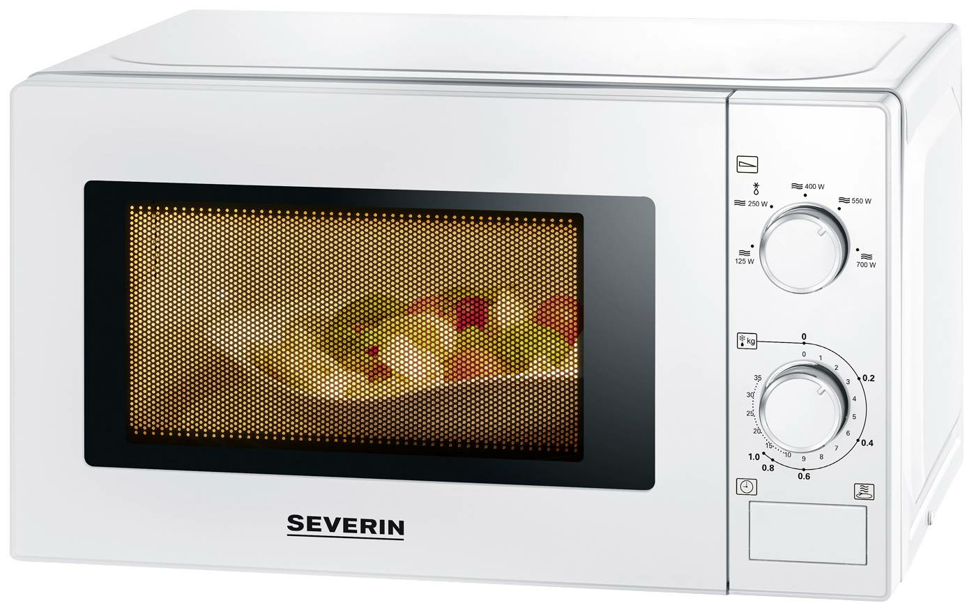 B-Ware Severin Mw 7770 Mikrowelle Weiß 700 W Timerfunktion 5 Leistungsstufen 20 Liter