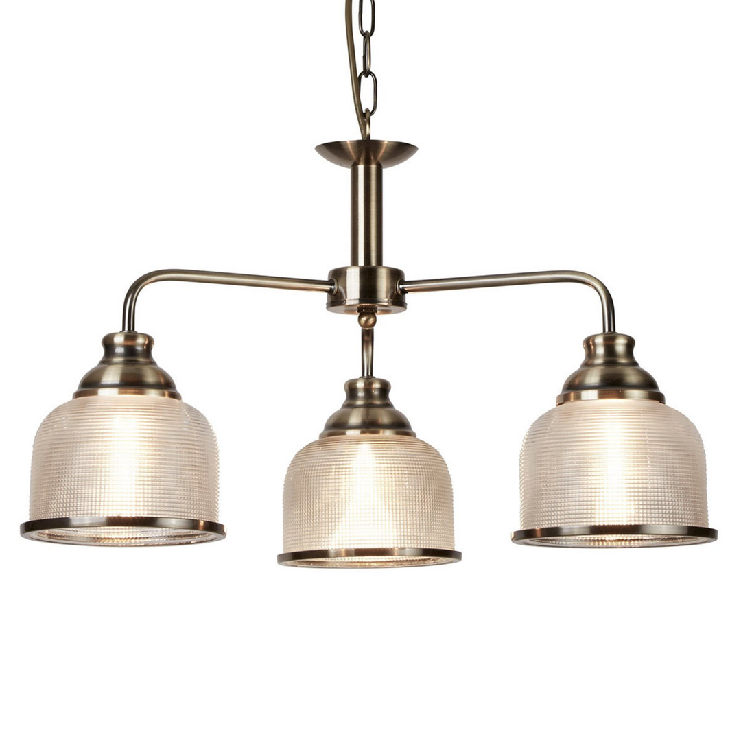 Searchlight Hängeleuchte Bistro Ii Rund Altmessing Deckenlampe Lampe Leucht Spot B-Ware - 5053423095127