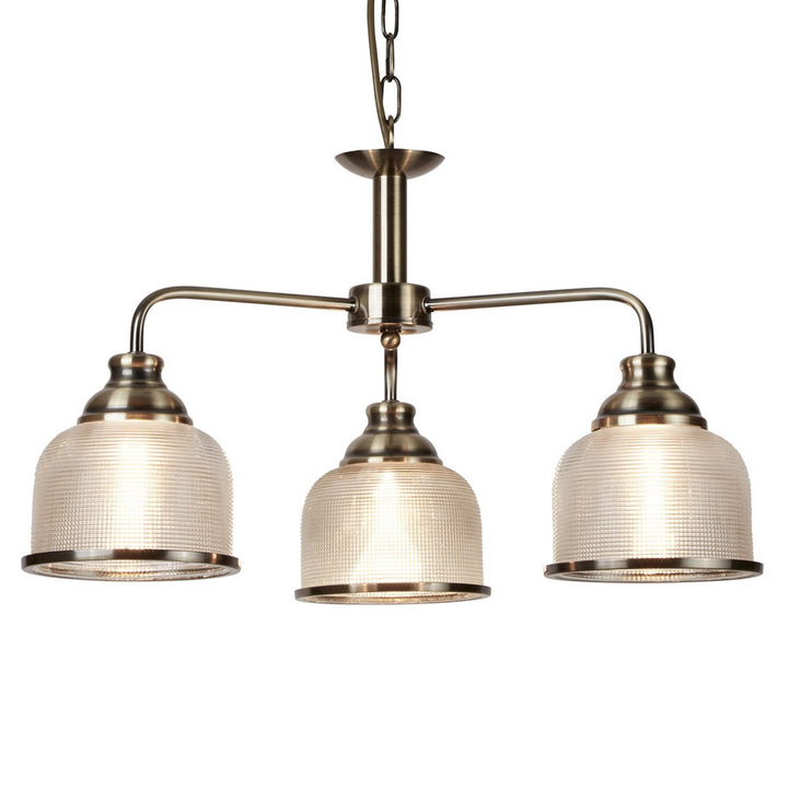 Searchlight Hängeleuchte Bistro Ii Rund Altmessing Deckenlampe Lampe Leucht Spot B-Ware - 5053423095127