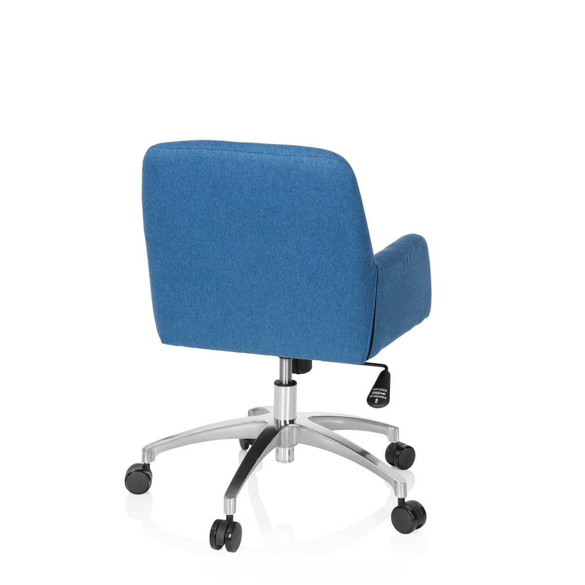 hjh OFFICE Bürostuhl Drehstuhl Stuhl SHAKE 400 Stoff Stoffsessel Blau - 4251084670870