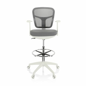 B-Ware Hjh Office Arbeitsstuhl Counterstuhl Top Work 108 W Netzstoff Grau561