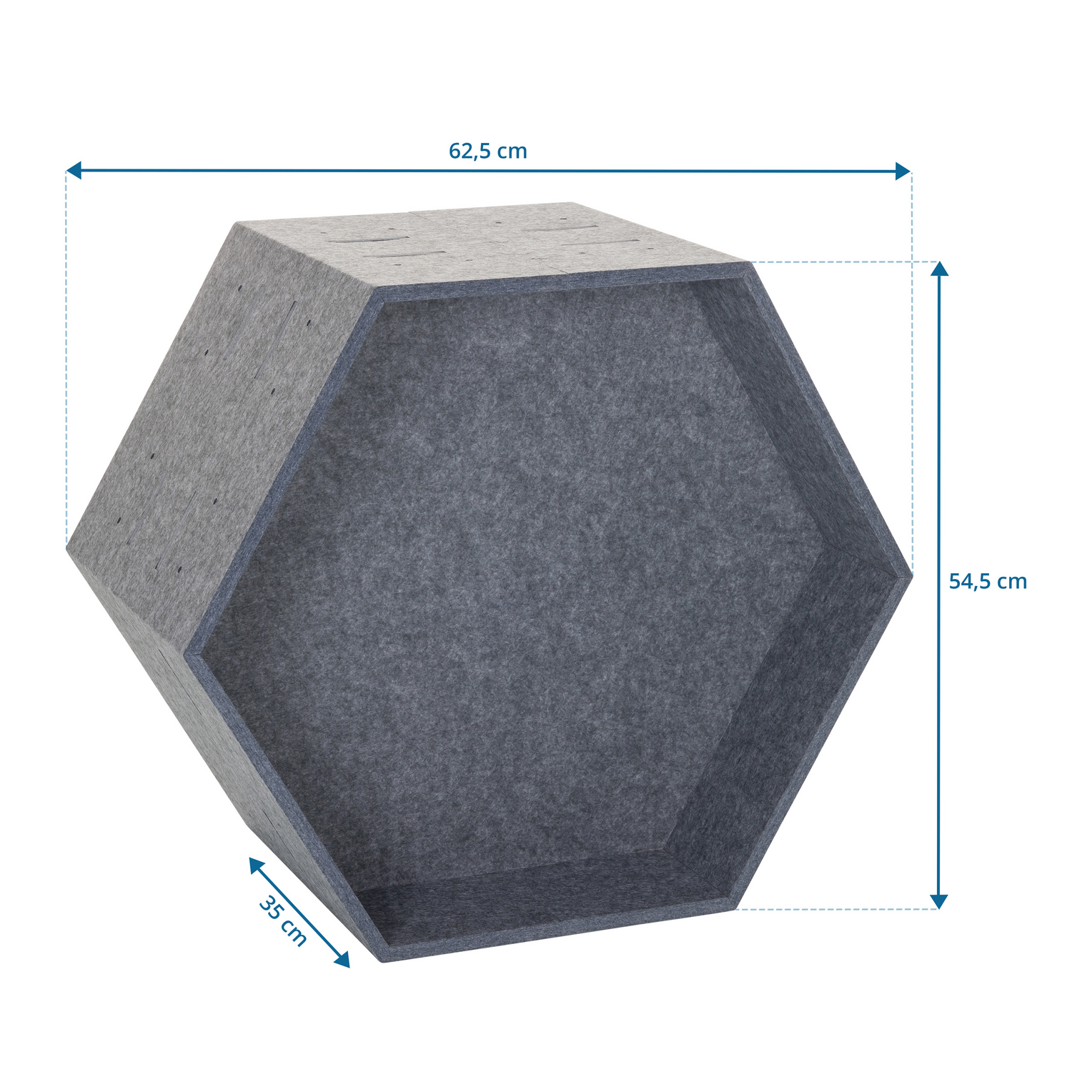 Hjh Office Flexmiut Store B Pet Trennelement Schallabsorber Büro Grau B-Ware - 4064323037507
