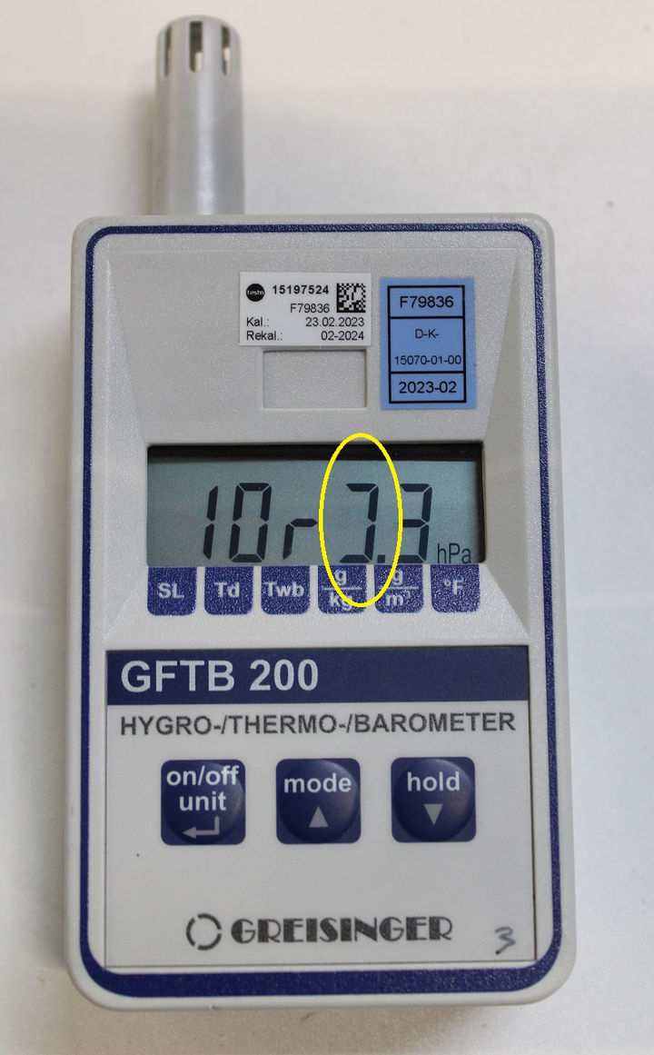 Greisinger GFTB 200 Luftfeuchtemessgerät (Hygrometer) SIEHE TEXT/FOTOS