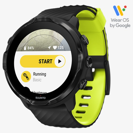 SUUNTO 7 Sportuhr GPS Laufuhr Fitnesstracker Smartwatch Uhr AMOLED Black Lime
