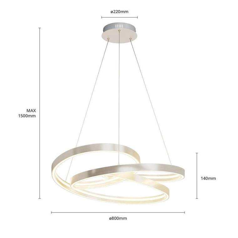 Lucande Gunbritt Led Hängeleuchte Deckenlampe Pendelleuchte Leuchte Lampe 80736 B-Ware - 4251096572681