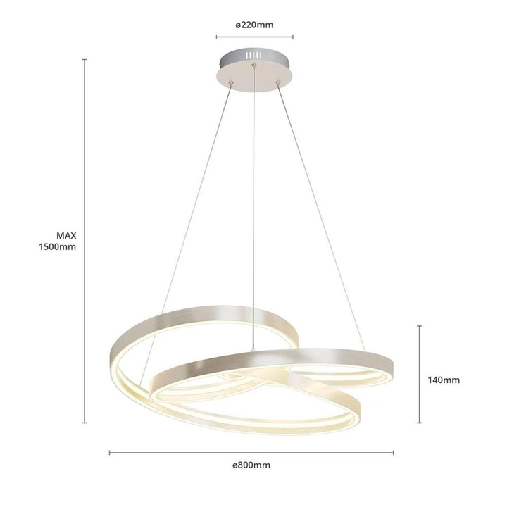 Lucande Gunbritt Led Hängeleuchte Deckenlampe Pendelleuchte Leuchte Lampe 80736 B-Ware - 4251096572681