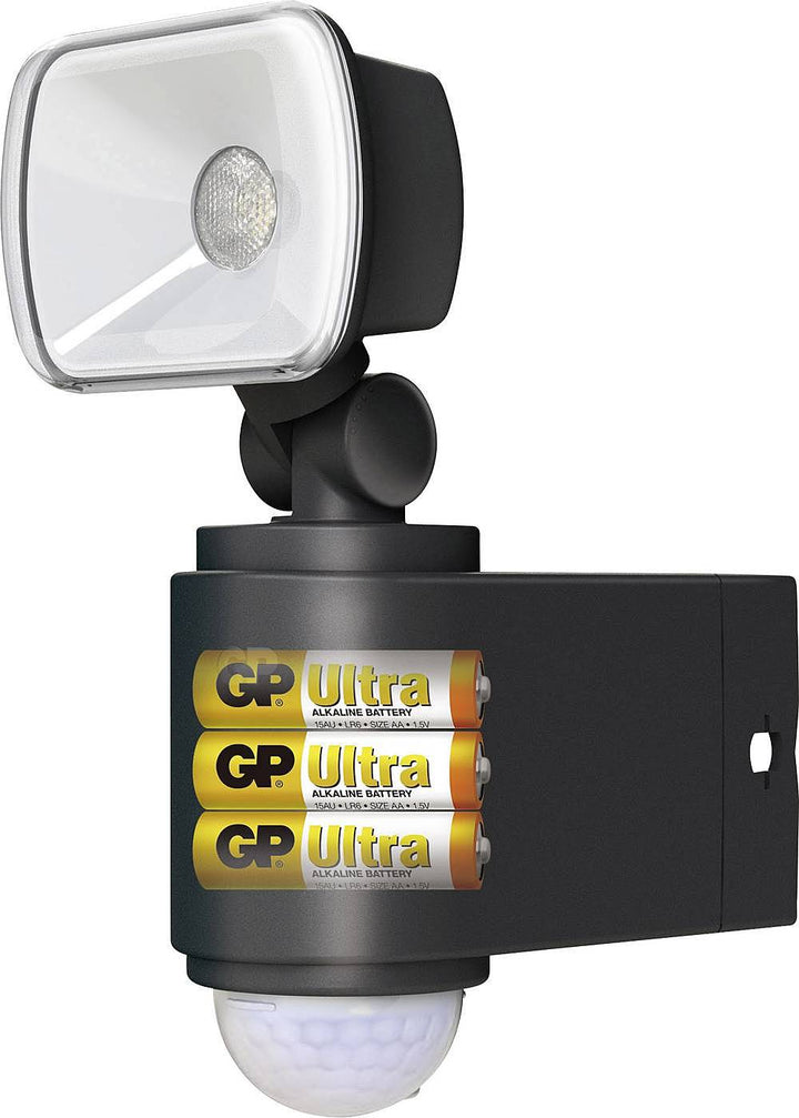 GP Batteries LED Außenstrahler Außenlampe Licht mit Bewegungsmelder Neutral Weiß