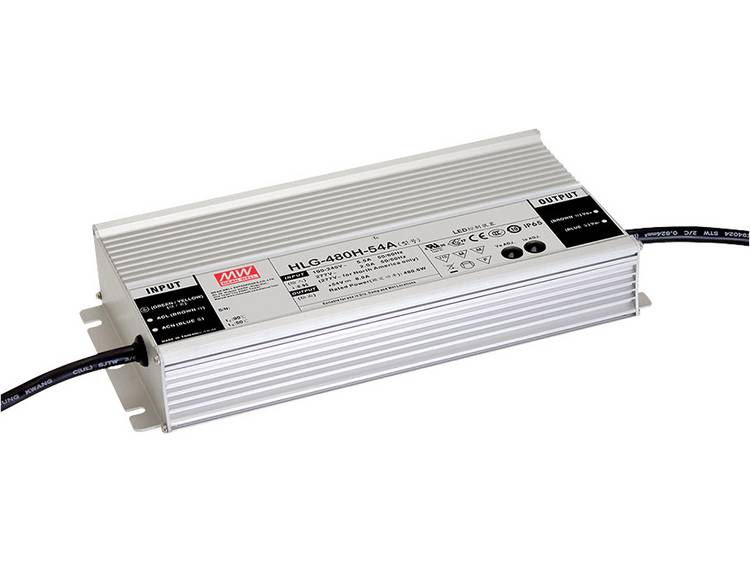 Mean Well HLG-480H-24B LED Driver 480 W Dimmable 24 V IP67 Outdoor Use - 4021087038850