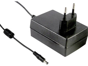 B-Ware Mean Well GST25E15-P1J PSU 15V DC 1660mA 25W Europlug Level VI