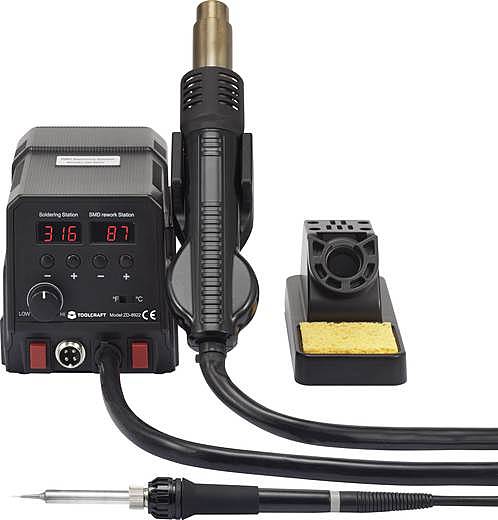 B-Ware Toolcraft Löt /Entlötstation To 4861965 Digital 360 W Löten 50 Bis 480 °C