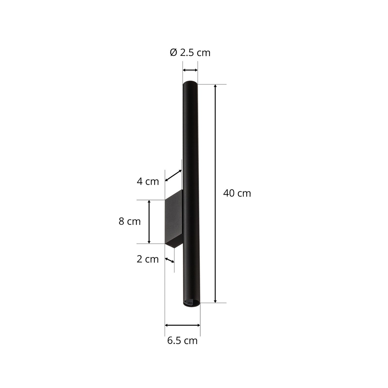 Applique murale laser Nowodvorski Lighting, éclairage de couloir, lampe LED, noir, produit de seconde main.