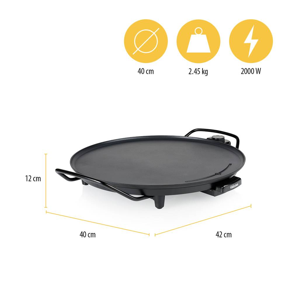 B-Ware Tristar Bp 2787 Elektro Grillplatte Schwarz Grill Gartengrill Picknickgrill