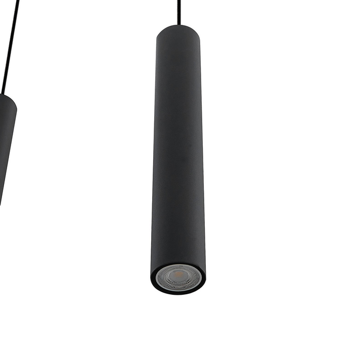 Lindby Sanad Hängeleuchte Hängeleuchte Lampe Leuchte Schwarz 7 Flammig Längl501 B-Ware - 4251911702897