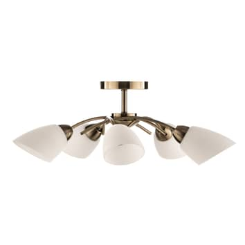 Britop Deckenlampe Varietta Deckenleuchte Leuchte Lampe Glas Altmessing 5 Fl. B-Ware - 5903839985973