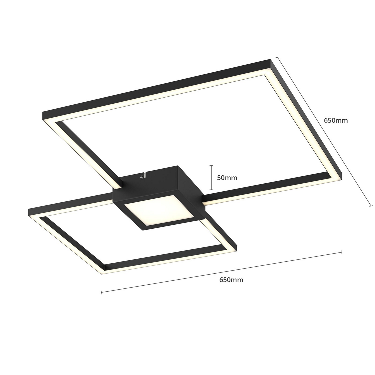 Lindby Duetto Led Deckenlampe Deckenlampe Deko Deckenlicht Led Anthrazit 28 W B-Ware - 4251096573985