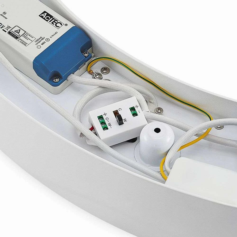 Arcchio Deckenleuchte Lampe LED weiß Ring Licht Aluminium Kunststoff CCT dimmbar - 4251096596977