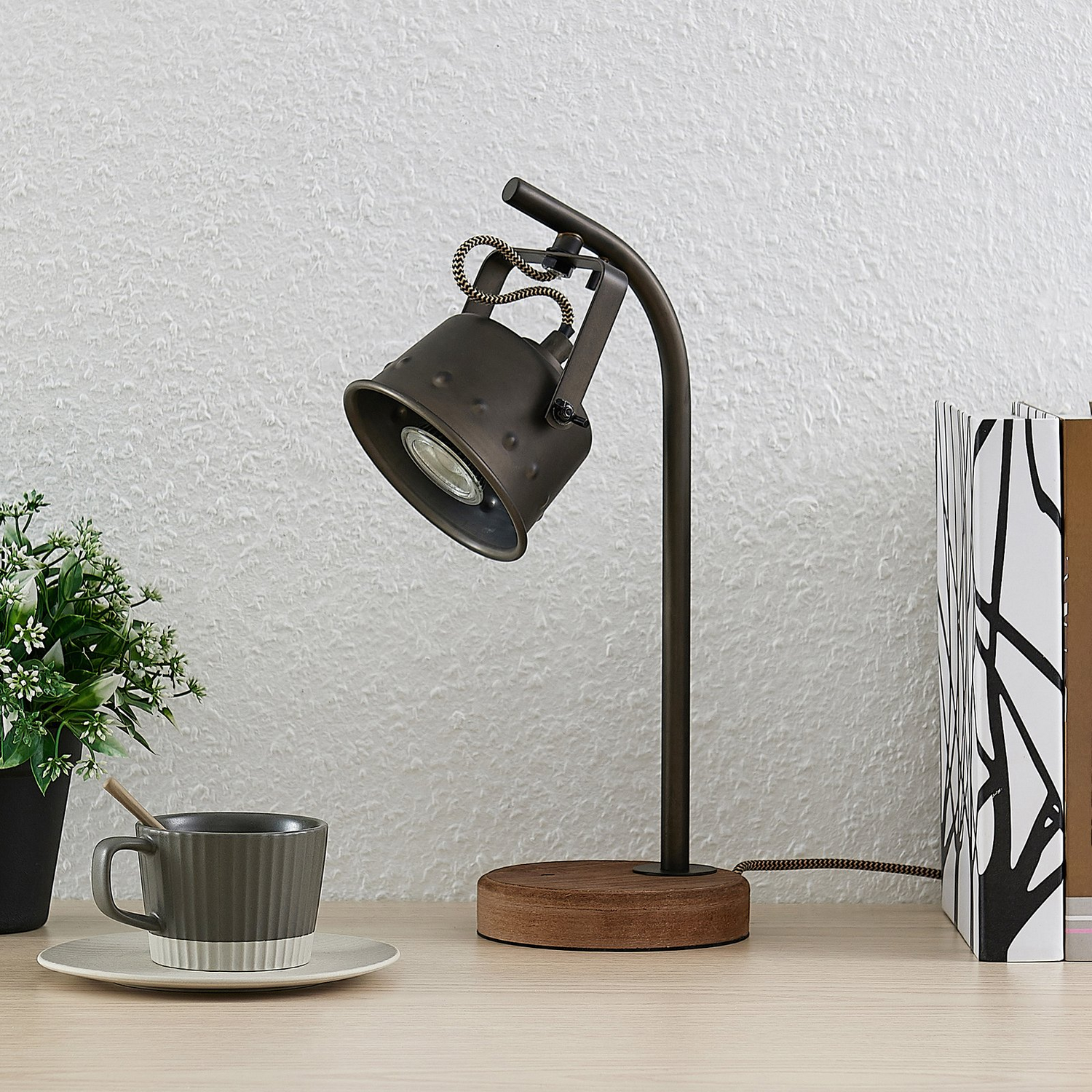 B-Ware Lindby Rubinjo Tischleuchte Schreibtischlampe Bürotischleuchte Gu10 Lampe Licht
