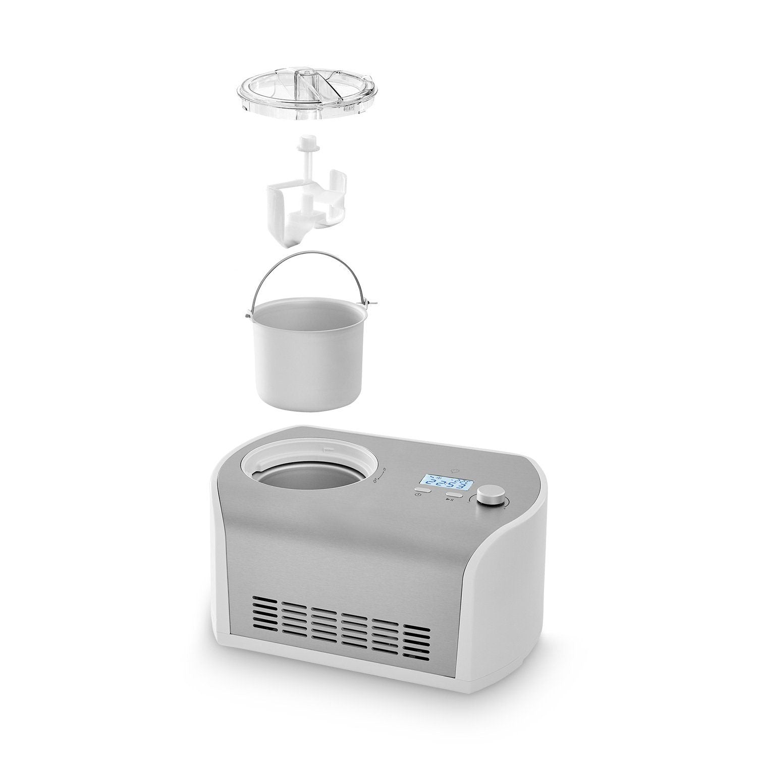 Springlane Eismaschine Elli Kompressor 1,2 l Edelstahl Eiscremebereiter 1356938 - 4056499027796