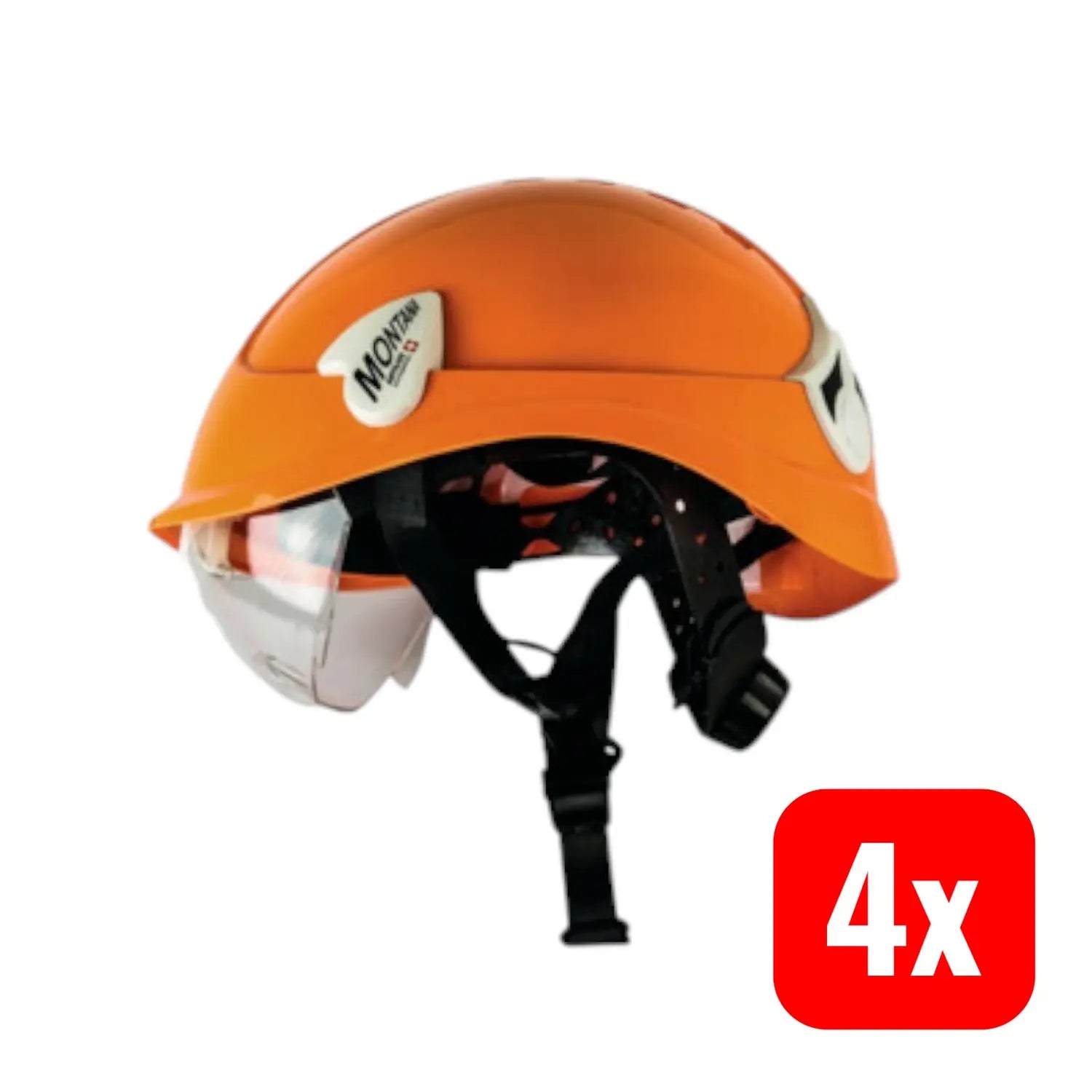 B-Ware Artilux Schutzhelm Montana Roto Bauhelm Industriehelm Orange 4 Stück - 7640106463496