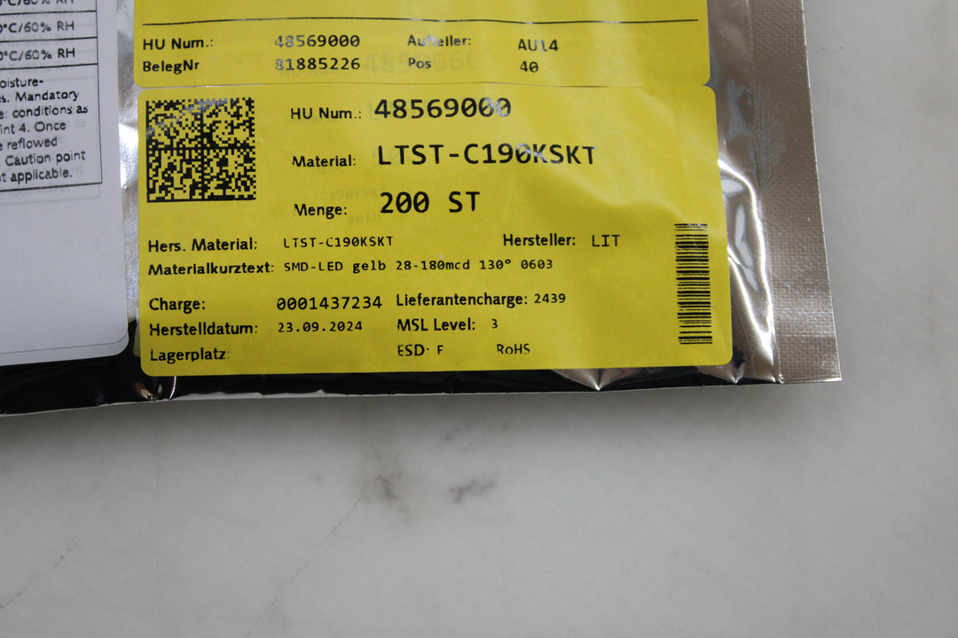 Lite On Ltst C190 Krkt Smd Led 0603 Rot 80 Mcd 130 ° 20 200 Stück