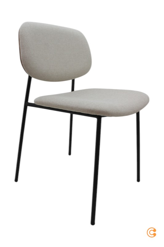Studio Zondag   Daily Dining Chair Nussbaum Schwarz Beige Stuhl Möbel Sitzmöbel B-Ware