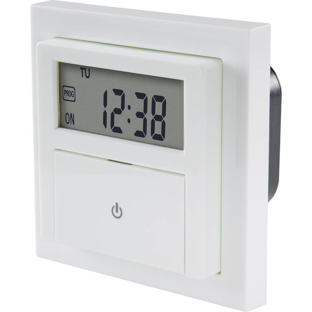 Sygonix SY-4504968 Unterputz-Timer Digital Wochenprogramm 1800 W Countdown-Funktion, Inkl. Aufputzrahmen, START/STOPP-Funktion, Programmierfunktion (S - 4064161043487