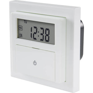 B-Ware Sygonix SY-4504968 Unterputz-Timer Digital Wochenprogramm 1800 W Countdown-Funktion, Inkl. Aufputzrahmen, START/STOPP-Funktion, Programmierfunktion (S