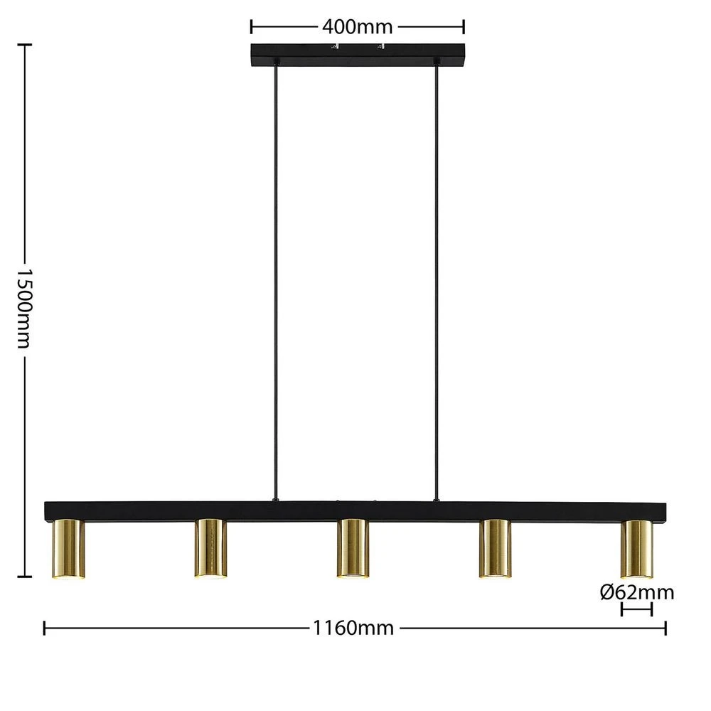 Lindby Baliko Hängeleuchte Deckenlampe Pendelleuchte Pendelleuchte Leuchte Gu10 B-Ware - 4251911706451