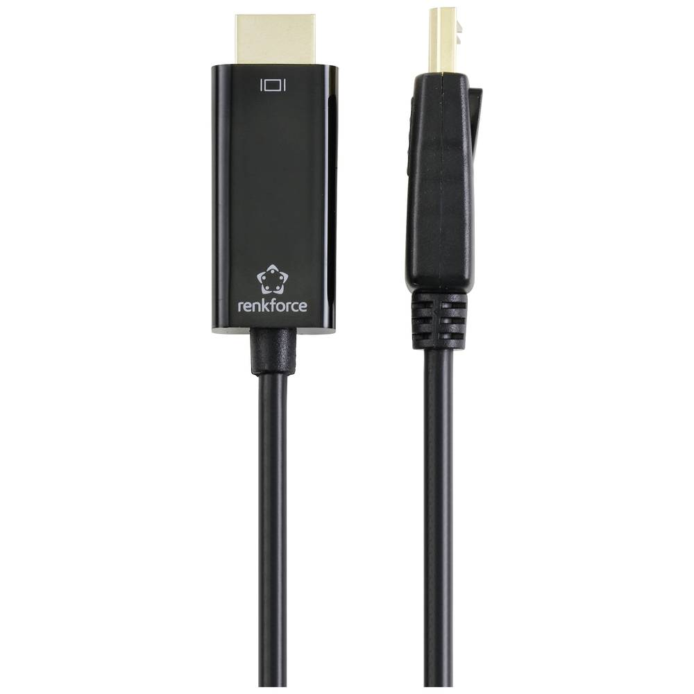 Renkforce DisplayPort / HDMI Adapterkabel Kabel Stecker Adapterstecker 4 STÜCK