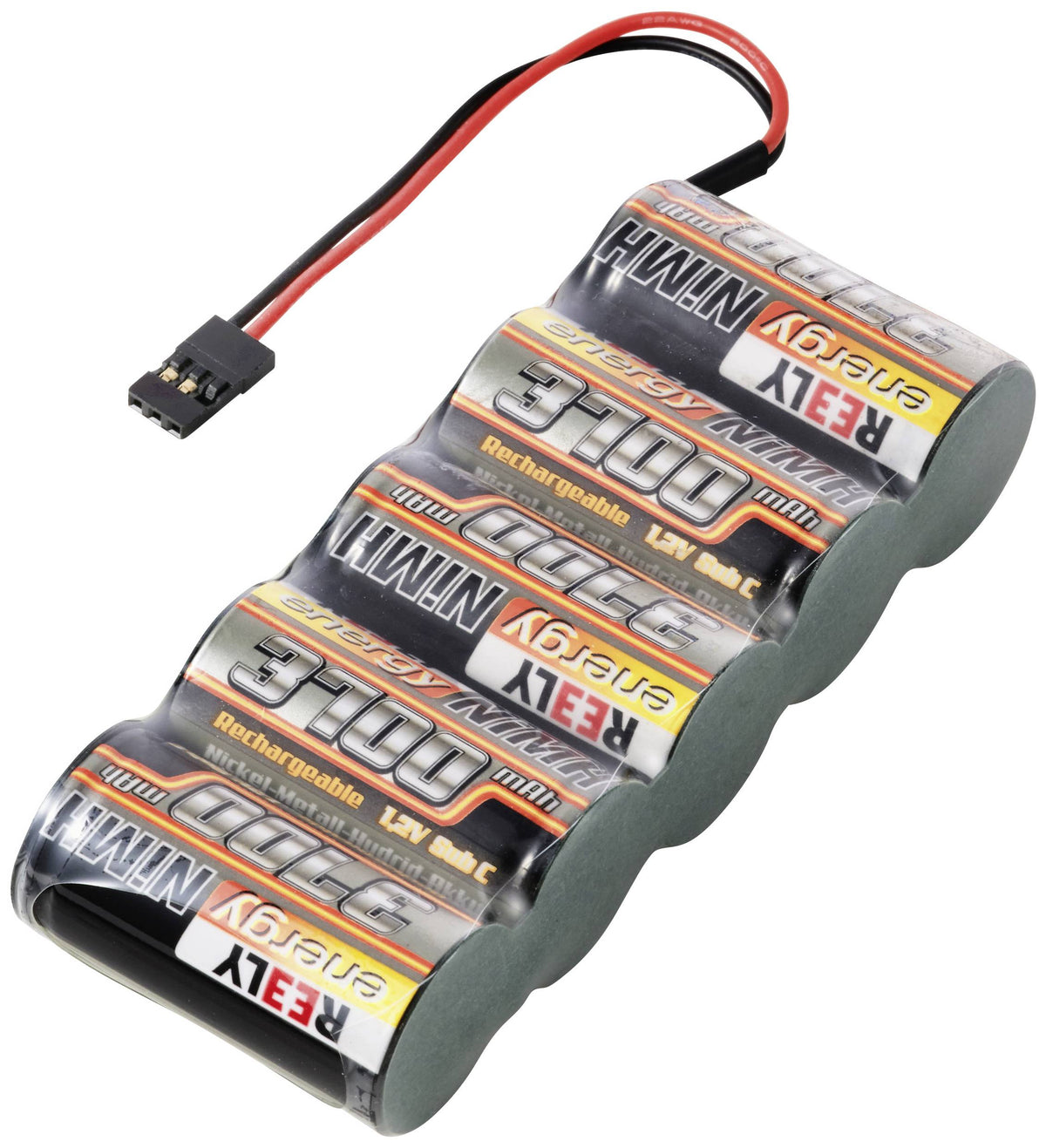 Reely Modellbau-Akkupack (NiMh) 6 V 3700 mAh Zellen-Zahl: 5 Sub-C Side-by-Side - 4064161228440