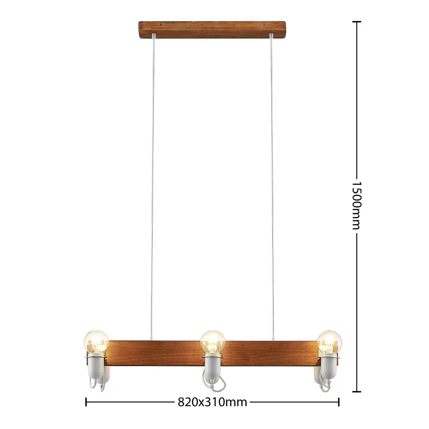 Lucande Becky Hängeleuchte Deckenlampe Pendelleuchte 6 Flammig Weiß Deckenlicht