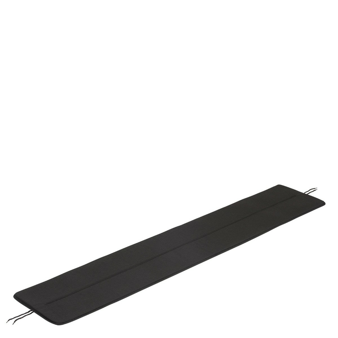 Muuto Linear Steel Bank Sitzbankauflage Auflage Kissen 170cm Sitzauflage Schwarz