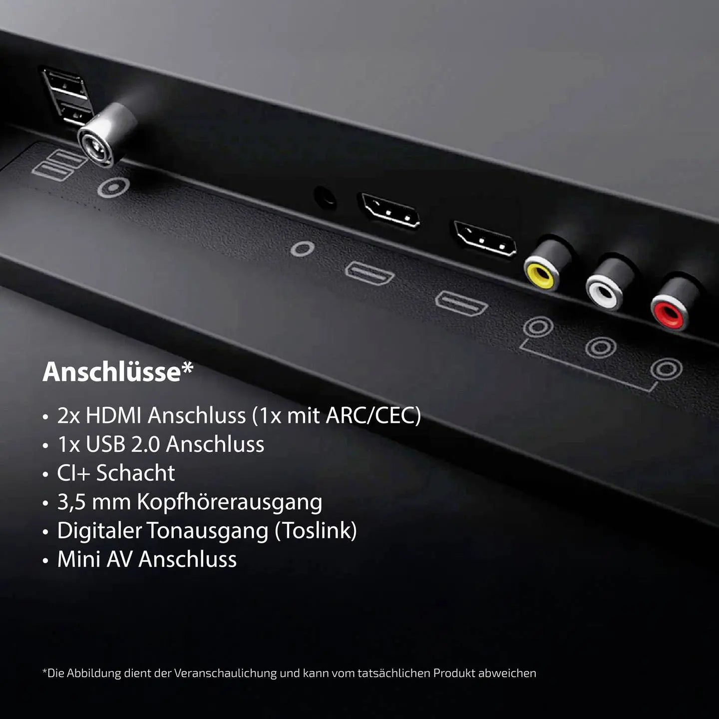 B-Ware Dyon Led Tv Fernseher Tv Schwarz Eek E (A   G)  - 4260552544520