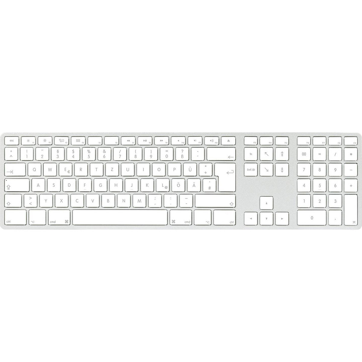 Matias Tastatur Keyboard Wireless USB-C Aluminium Mac Kabellos QWERTZ Deutsch887 - 0833742007644